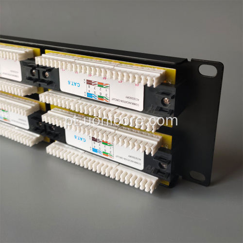 Painel de patch Ethernet RJ45 de 48 portas